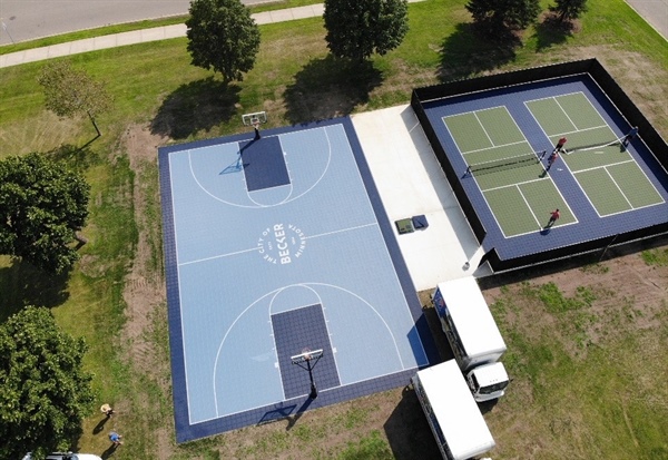 Impact-Absorbing Flooring for Backyard Courts